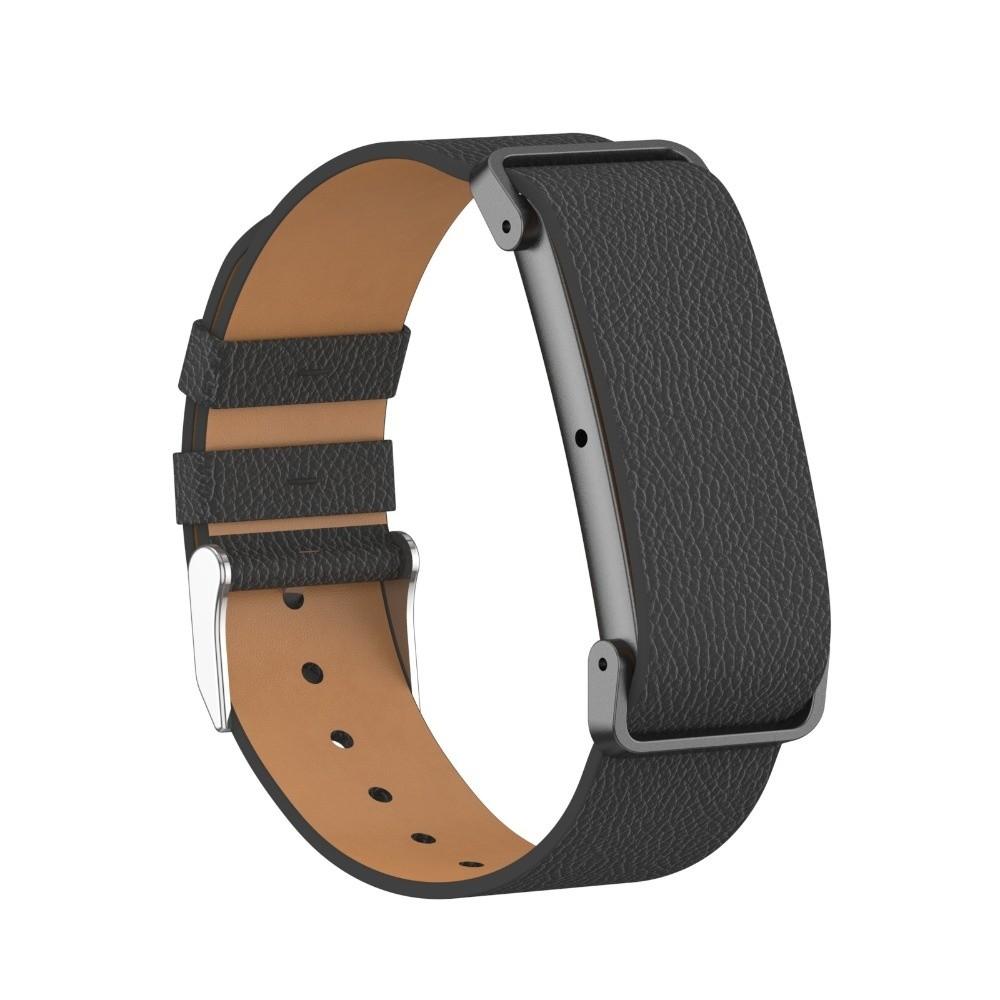 Adjustable Fitness Tracker Strap PU Leather Watch Strap for Google Fitbit Air for Men Women