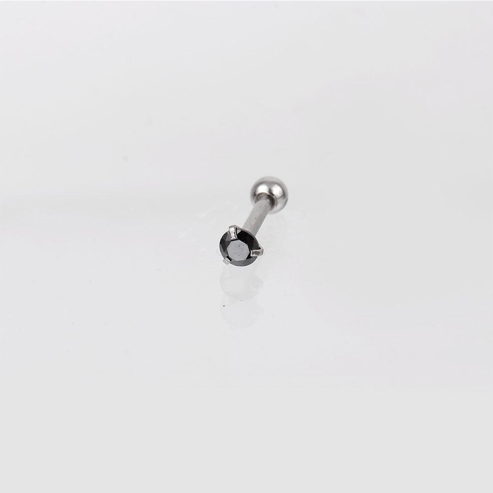 9 Farben Mode CZ 3 Prong Tragus Knorpel Edelstahl Ohrstecker Kristall Zirkon Ohrringe Piercing Schmuck