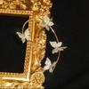 SUCHII Sparkling Zircon Butterfly Earrings Ear Wrap Dangle Ear Bone Clip Ear Cuff NonPiercing Earrings New
