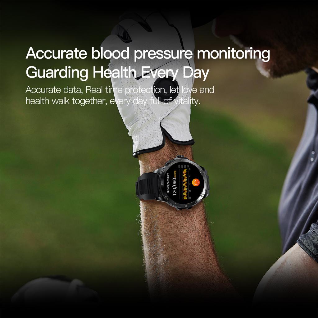 AK77 Silicone Strap 1.43-inch AMOLED Smart Watch Sleep Health Monitoring Bluetooth-compatible Call Sports Watch