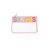 Transparent PVC Embroidery Cloth Stickers Travel Waterproof Cosmetic Bag Creative Letters Patch Handheld Makeup Organizer