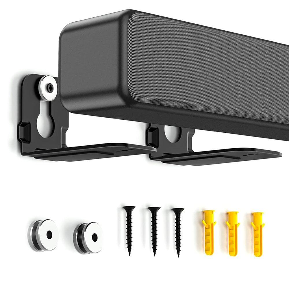 2 stk Metall Feste for Lydplanke Anti-Fall Lydplanke Hylle Høyttaler Veggfeste for Samsung/Sony/LG