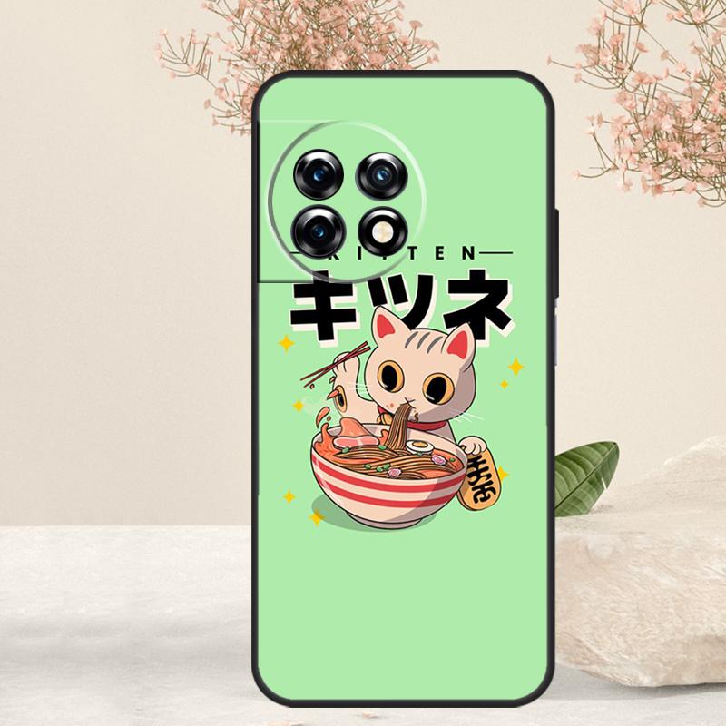 Eating Ramen Noodle Lovers Case For OnePlus 15 13 12 11 13T 13R 15R 10R 10T 8T 9 10 Pro Nord 5 CE 4 3 Lite N20 N30 Cover
