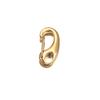 Polished Titanium Steel D-ring Carabiner with Stainless Steel Lobster Clasp for DIY Jewelry, Necklaces, and Bracelets