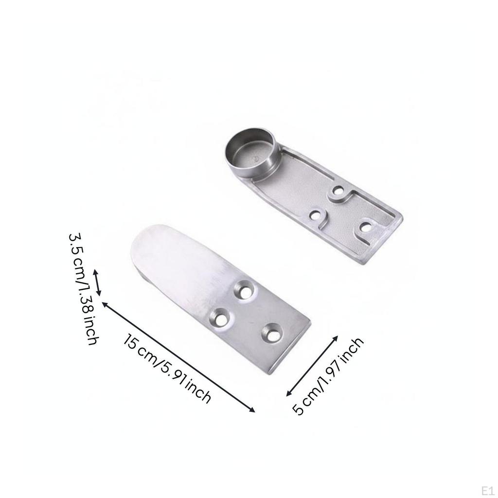 Horizontal Freezer Door Handle Rectangular Mounting Plate Cold Storage Room Countersunk Screw