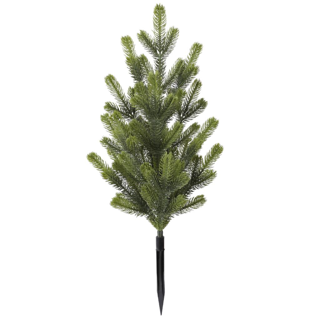 Artificial Cedar and Picks, Garden Decor Stakes for Outdoor and DIY Wreaths
