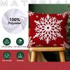 Christmas Snowflakescushions Pillowcase Polyester Cushion Cover Throw Pillow Sofa Decoration Pillowcover Home Decor
