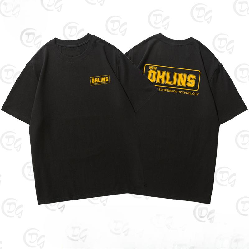 2025 Sweden OHLINS Motorcycle Shock Absorber Modified Short-sleeved T-shirt Male and Female Cyclists Riding Clothes