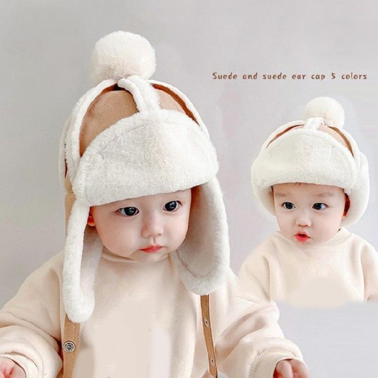 Breathable Earmuff Caps Baby Warmth Ear Flap Hat with Fleece Lining for Winter