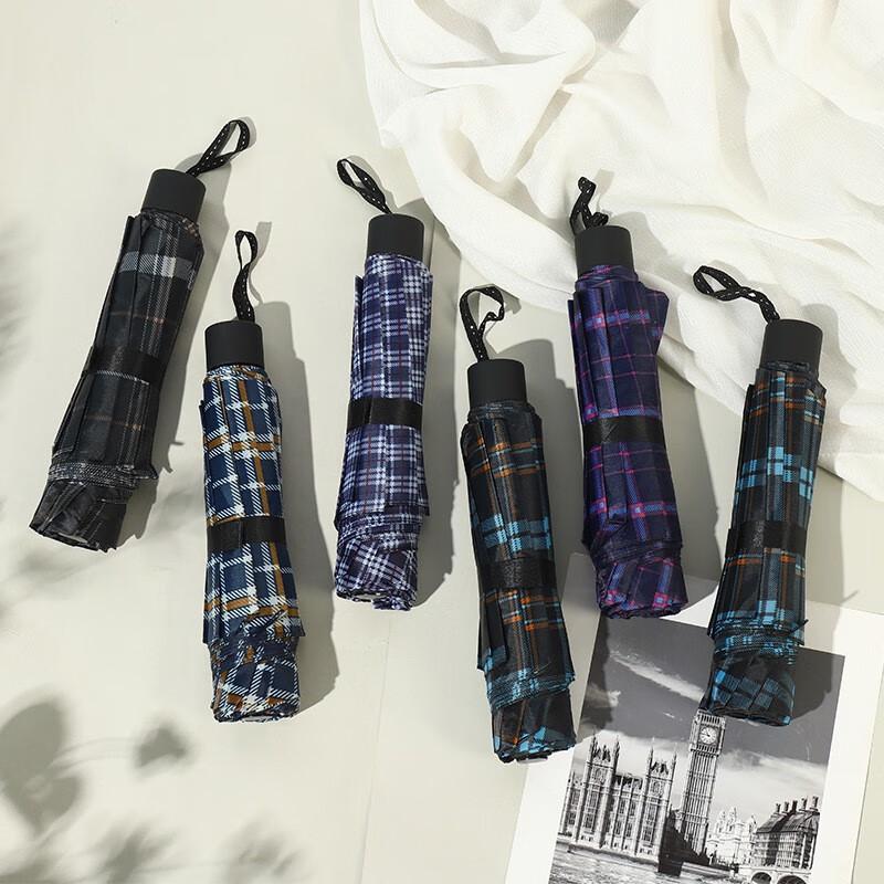 Nanqiao Classic Plaid Folding Umbrella