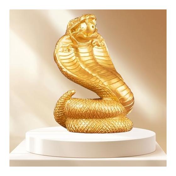 Reiwa 7 Zodiac Snake Figurine Zodiac Snake Golden Snake Compact Entrance Lucky Charm Snake Figurine Increase Money Luck Luck Good Luck New Year