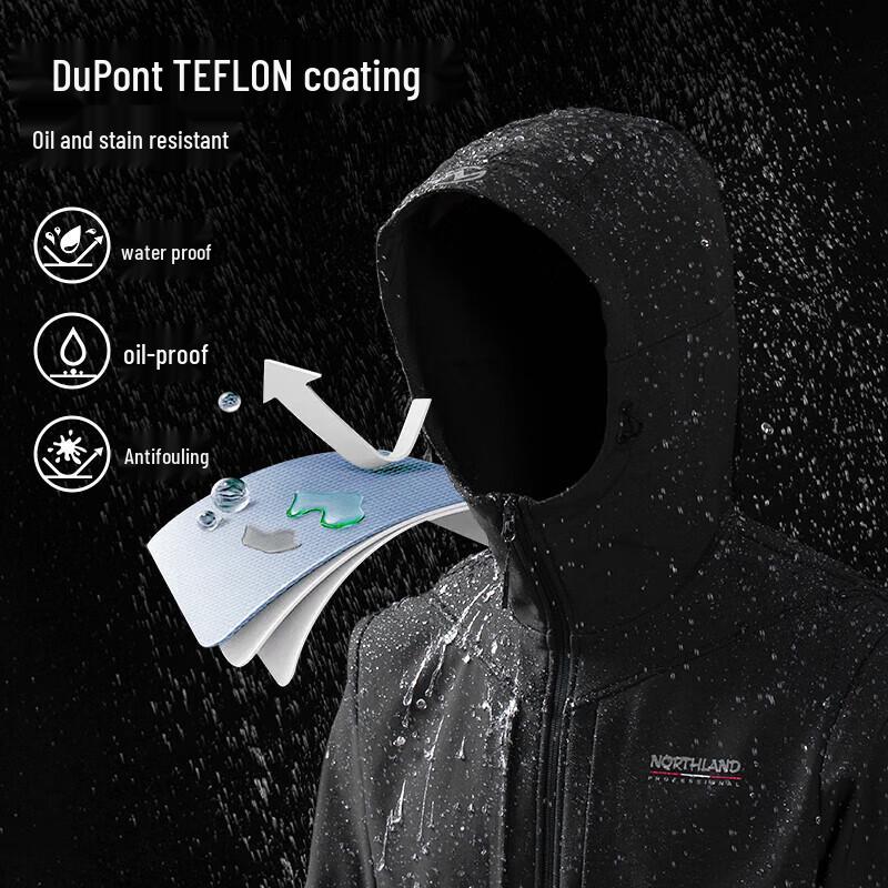 NORTHLAND Gangren Unisex Water-Repellent Fleece Softshell Jacket