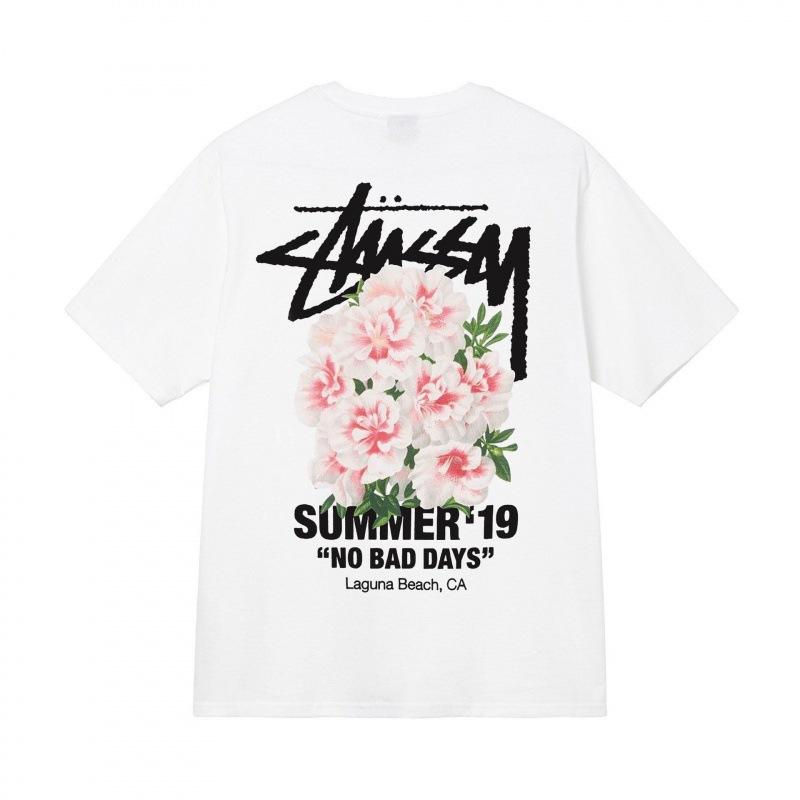 Grenzüberschreitende europäische und amerikanische Trendmarken, eine Vielzahl bedruckter Herren- und Damen-Kurzarm-T-Shirts, 220 Gramm lockere Streetwear-T-Shirts