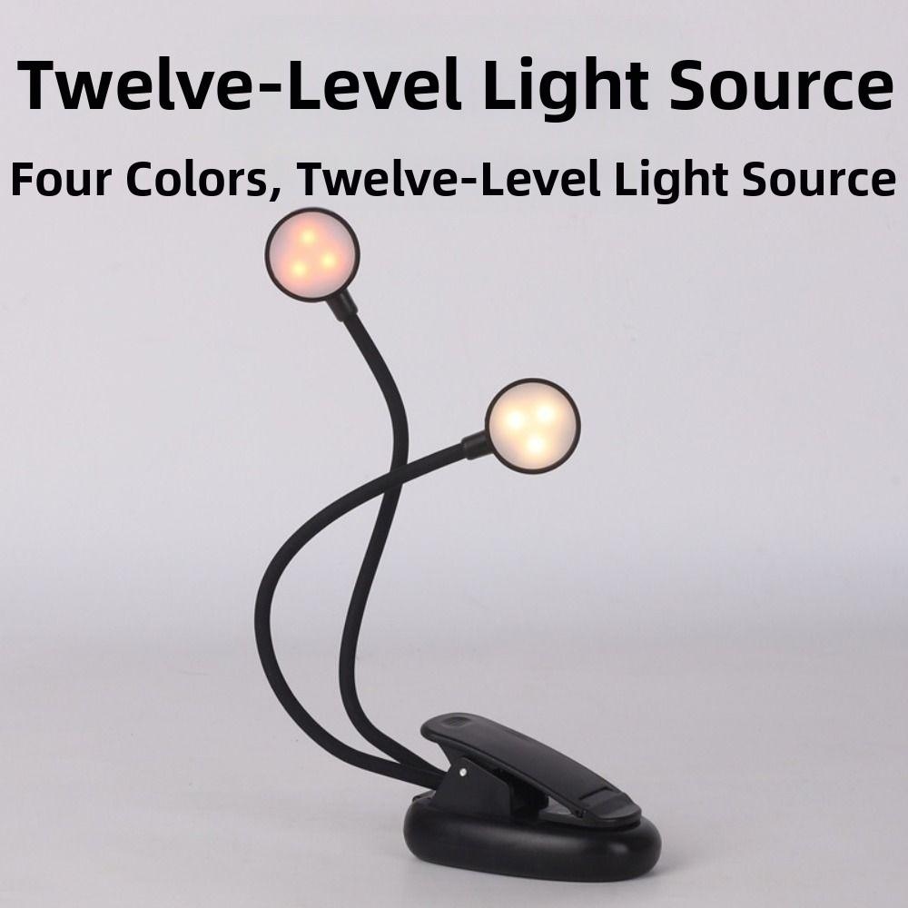 Flexible Gooseneck Design LED Clip on Reading Light Mini Desktop Table Lamp  Bedroom Reading