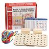 Early Childhood Education Rope Threading Game, Baby Hand-eye Coordination Training Threading Board Toy