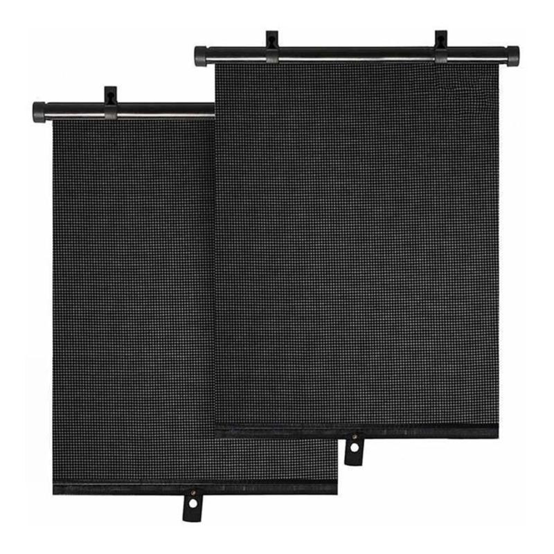 2 Pack Retractable Side Window Sun Shade Car Curtain Car Window Roller Shades for Baby in Car Effectively Block Sunlight