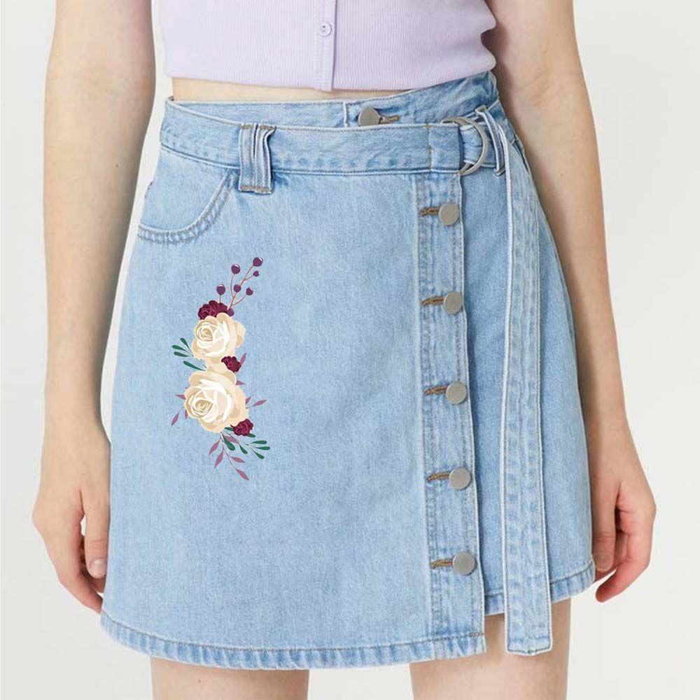 For Cloth Bag T-shirt Printing Decals Clothes Patches Applique Heat Transfer Sticker Iron On Patche