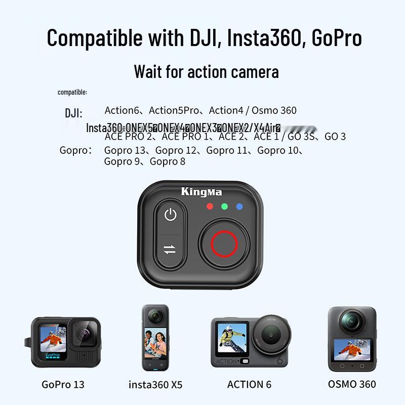 Bluetooth-пульт Jinma для камер DJI Action 6, Insta360, GoPro