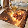 Office Carpet: Charmander Themed Sofa Rug for Under Chairs, Protection Mat Cute Pokémon Deco