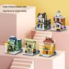 2025 Street Scene Lego-Compatible Architecture Model: Educational Assembly Toy for Kids and Boys
