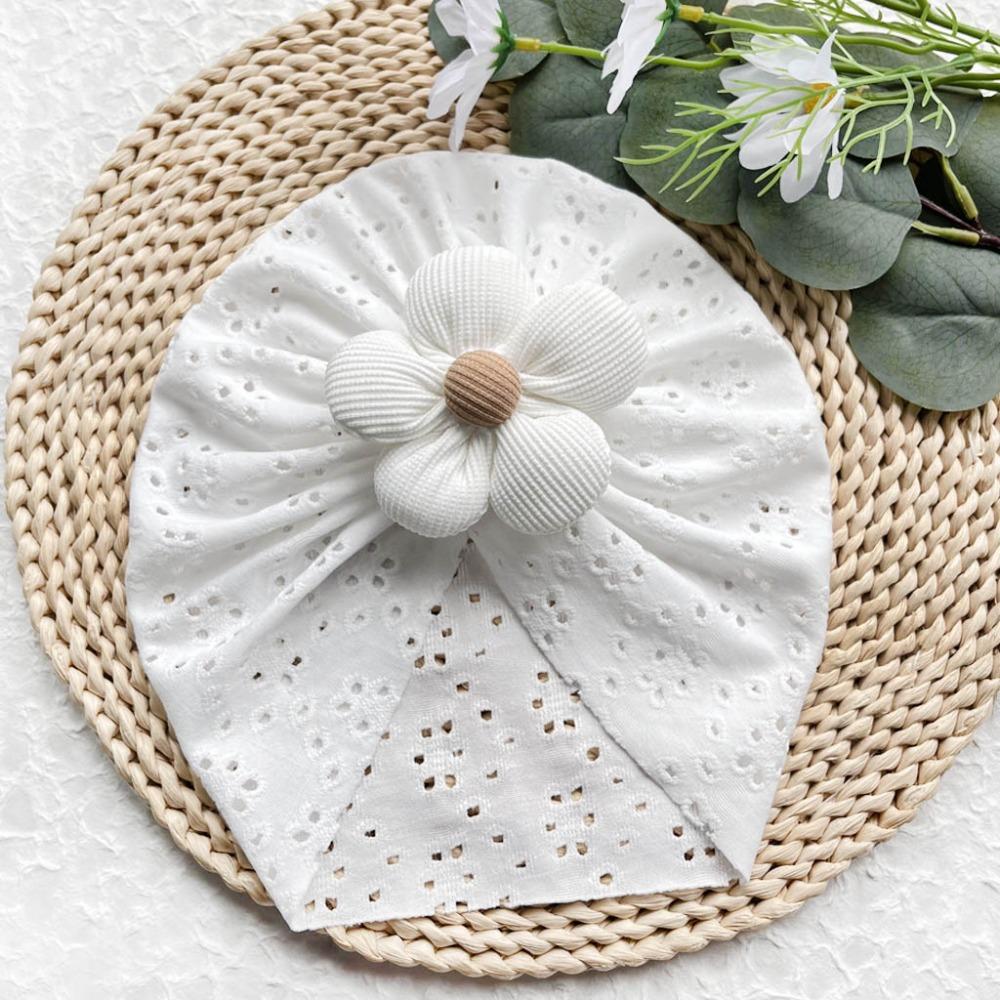 Hollow Out Baby Girl Hat Breathable Baby Hat Cute Toddler Headwraps  Spring