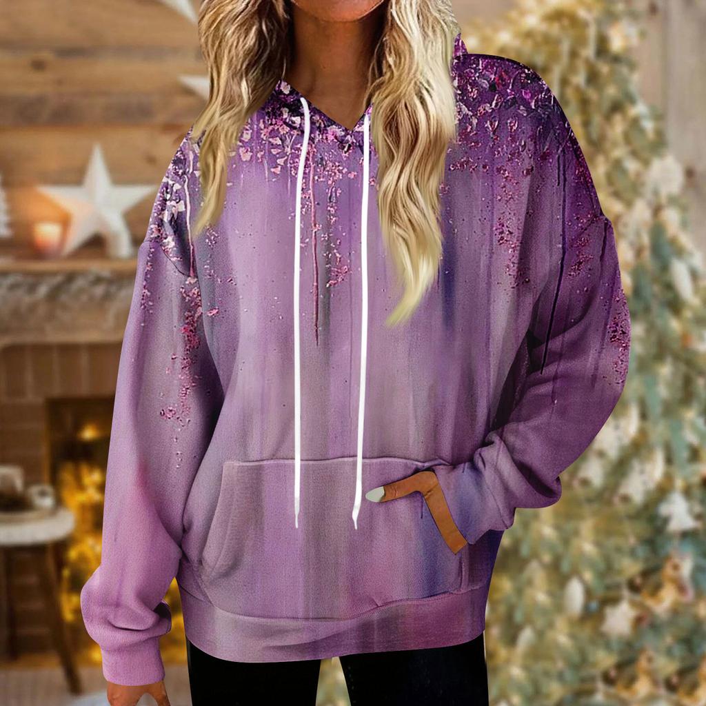 Hoodies For Women Oversized Winter Plush Cute Sweatshirts Pullover Trendy Fall Winter Clothes