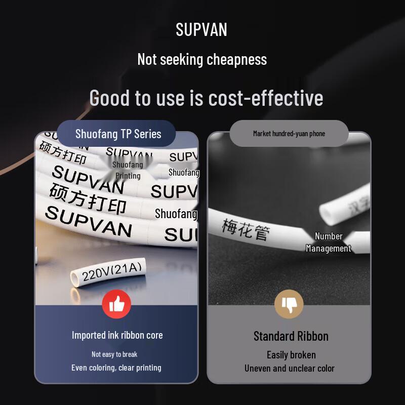 Supu TP70 Wire Marker and Label Printer CN plug (adapter included)