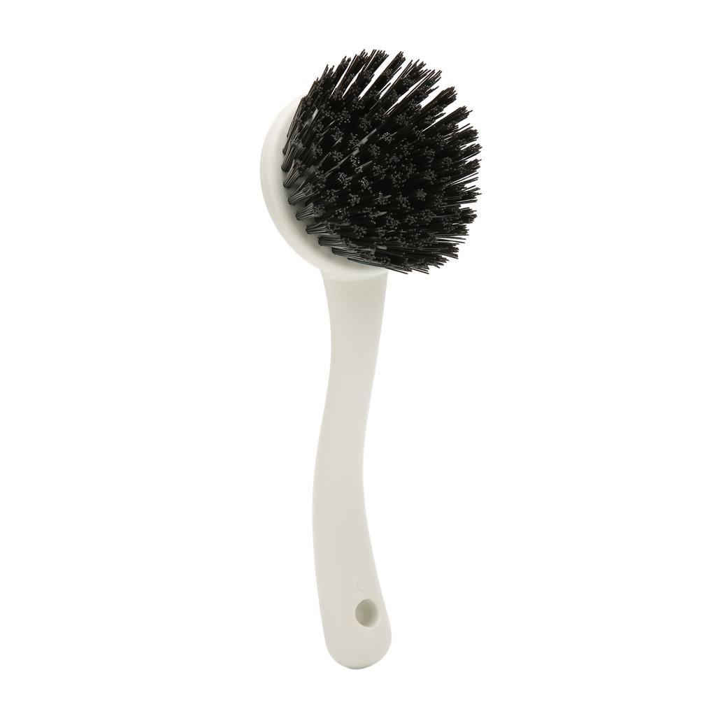 Cooktop Cleaning Brush Long Handle Durable Bristles White Sink Cleaning Brush for Household Kitchen