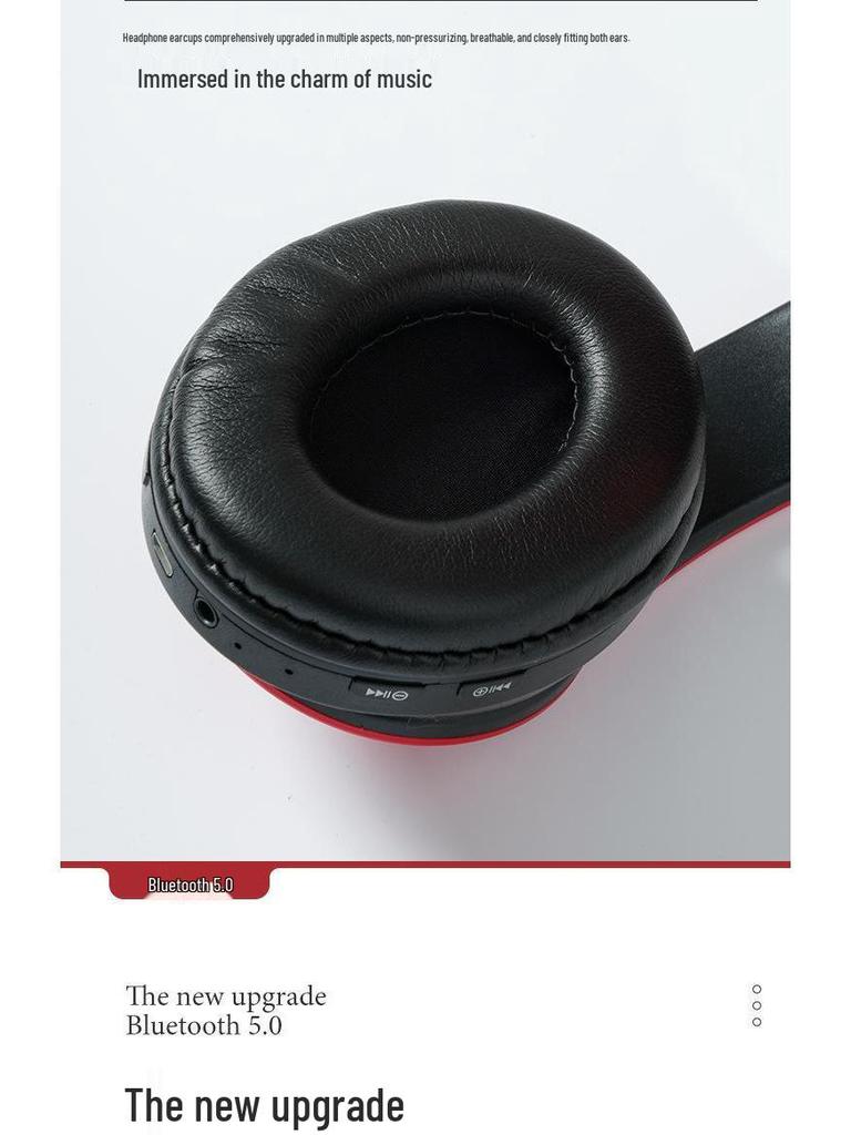 New B39 Luminous Wireless Bluetooth Headset: Foldable, Head-Mounted, Call-Ready, with Plug-in Card Feature
