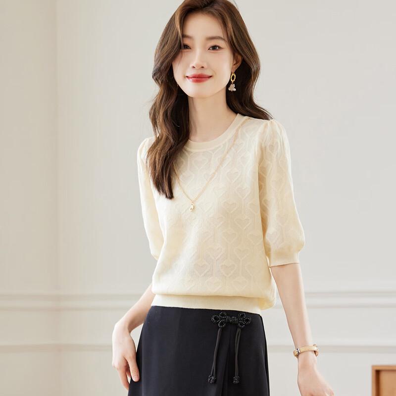 Srcr Women s Petite Jacquard Wool Blend Sweater M