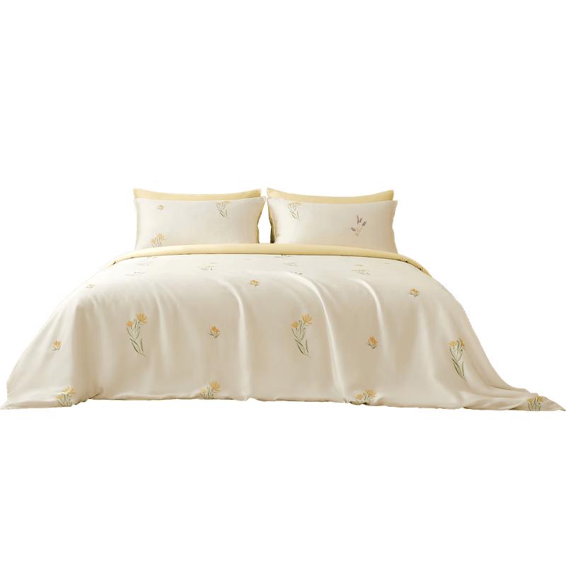 MIDO HOUSE Комплект постельного белья из лиоцелла Tencel, 60 нитей, 4 предмета 1.8m/2m Flat (Duvet 220x240cm)