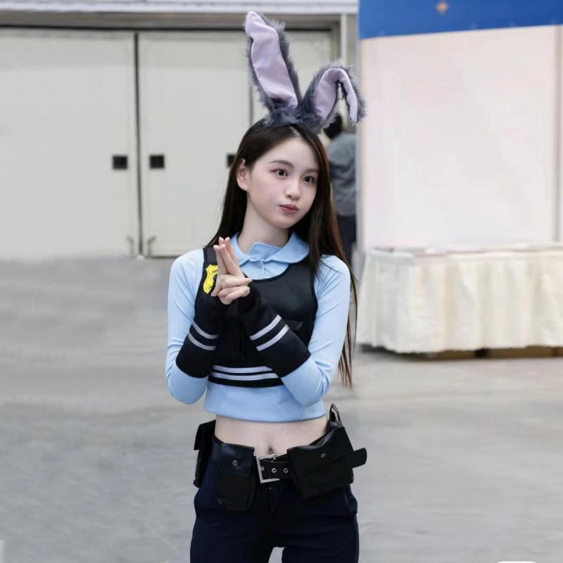 Women's Zootopia Judy Hopps Cosplay Costume - Full Set Officer Bunny Uniform