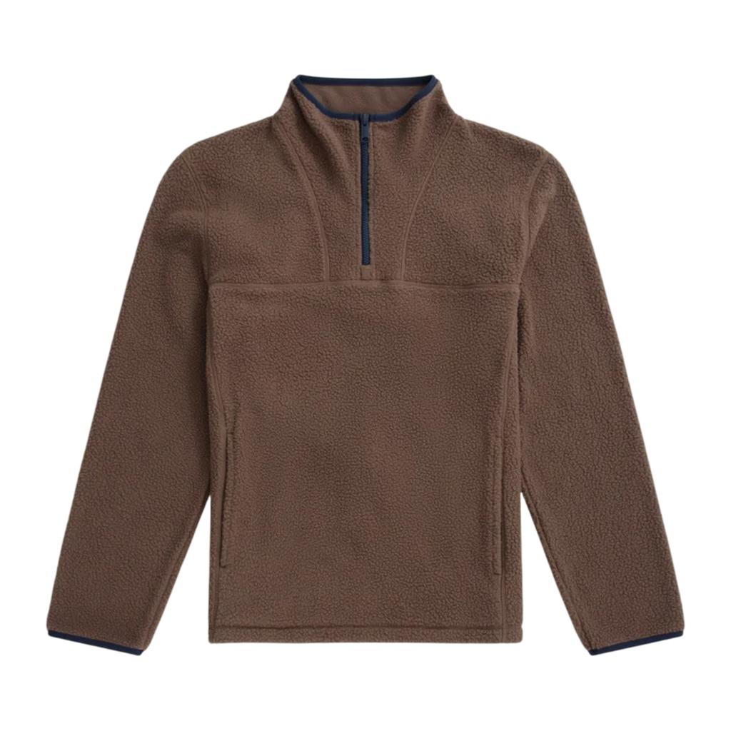 Animal Mens Alfie Contrast Detail Borg Half Zip Fleece Top