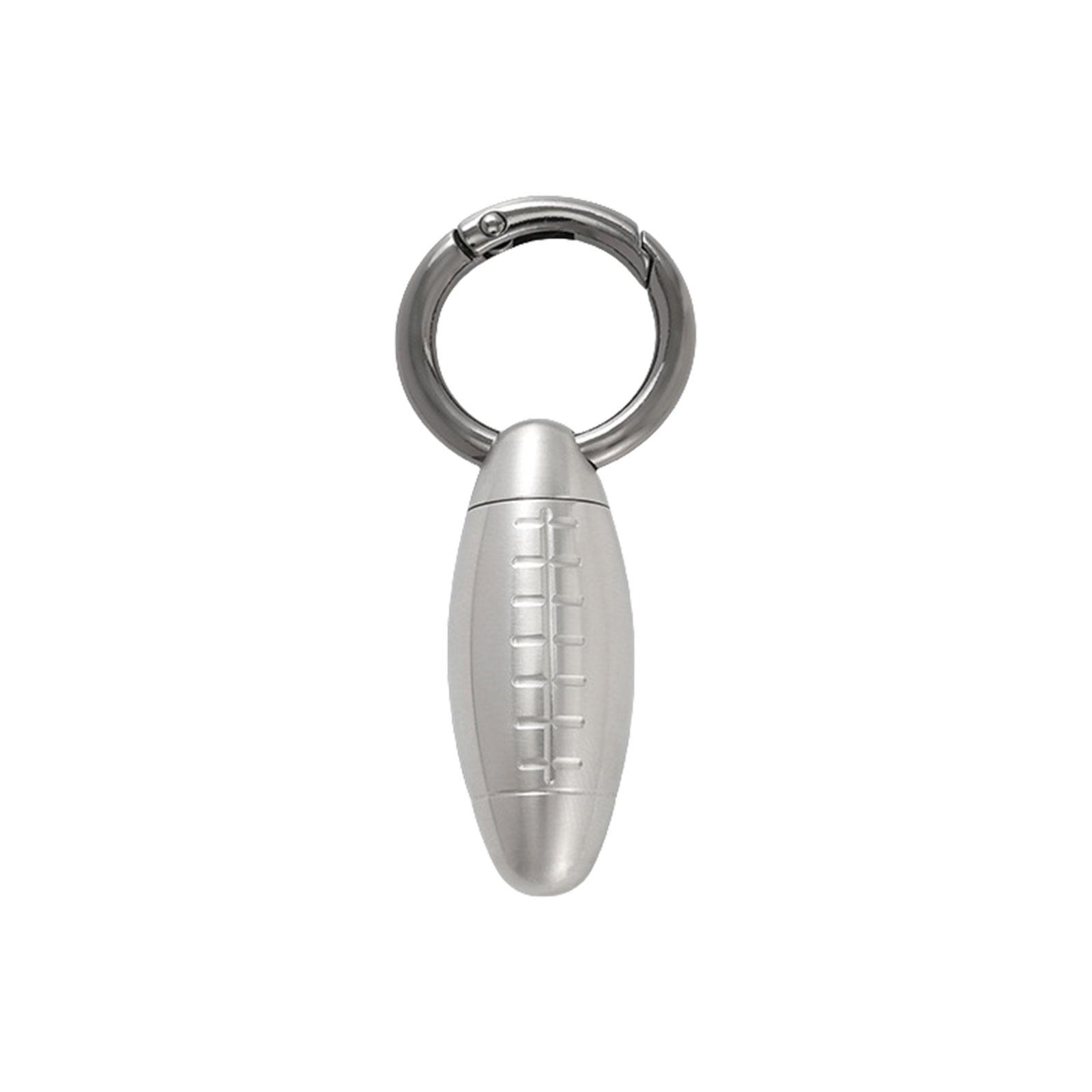 

Водонепроницаемые брелки для таблеток Карманный держатель для таблеток из нержавеющей стали Брелки для ключей Легкий дорожный футляр Бутылочки для лекарств L