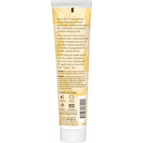 [Burt's Bees Official] Burt's Bees Foot Cream (121.9g) Additive-Free, Cracked and Callused Care