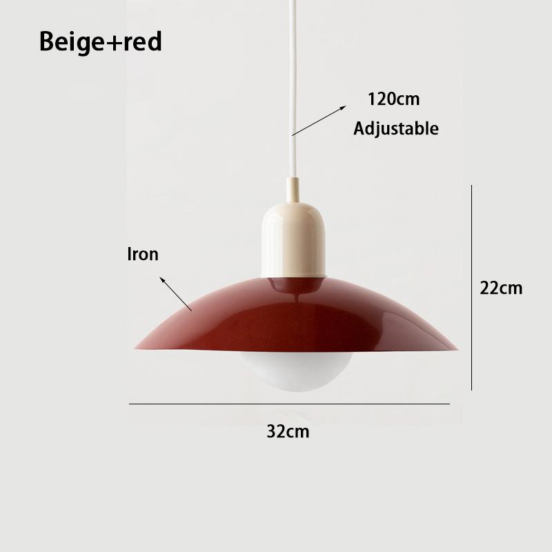Mid-style Nordic Color Macron Cining Room Bedroom Lighting Chandelier Simple Modern Bauhaus Dining Table Chandelier Study Lamp