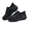 Skechers Comfortable Durable Breathable Sweat-Absorbing Low-Top Running Shoes Men sneakers Black 232446-BBK