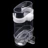 2 Stück 13cm Vogel-Futterbox Transparente Vogel-Wasser-Futterbox Haken Vogelkäfig Hängender Futterspender Papageien Tauben Vögel Futterwerkzeuge