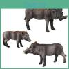 Wild Sus Scrofa With Pvc Construction For Children Educational Wildlife Play