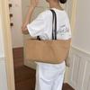 Große Kapazität Tote Bag für Damen Minimalistische Schulterhandtasche Einkaufs-Pendler-Tasche