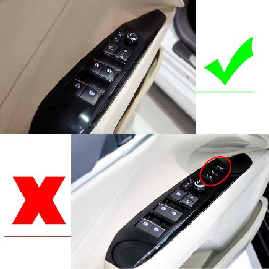 For Toyota Camry 2018- Carbon Fiber ABS Window Lift Switch Button Panel Trim