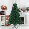 Green Artificial Christmas Tree Encrypted Design Metal Stand Simulation Artificial Fir Tree Christmas Atmosphere PVC