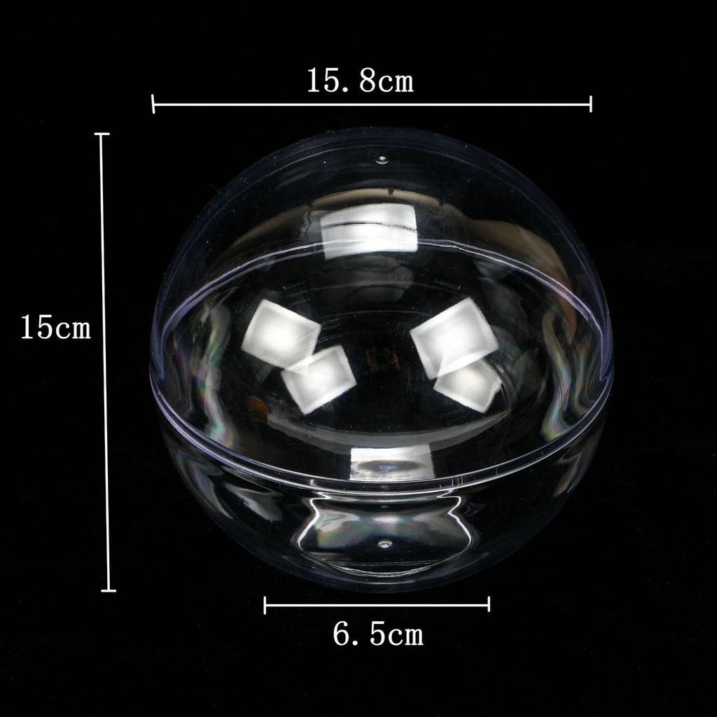 Clear Acrylic Christmas Ornament: Creative Hanging Ball for Holiday Decor or Preserved Flowers