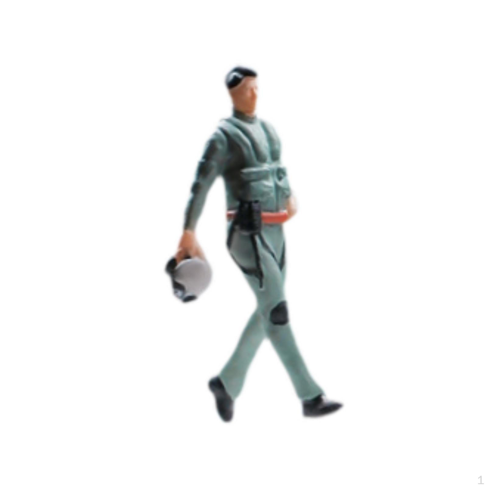 

1/64 Модель Фигурки людей Диорама Персонаж Фигурка Смола Кукольный домик Миниатюра для Декорации Take a hat