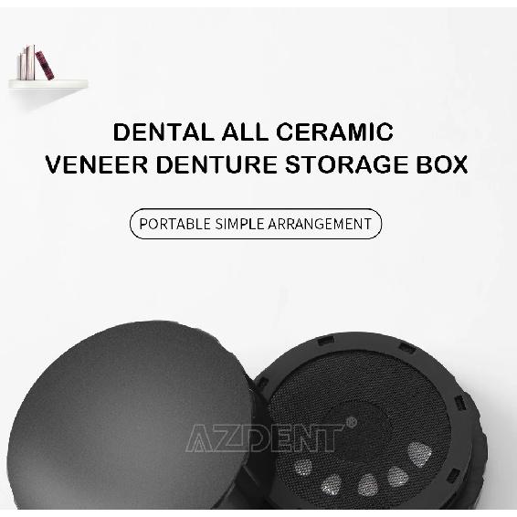 Azdent Parche de Pretratamiento para Carillas Dentales Caja para Dientes Dentadura Postiza de Cerámica Completa Almacenamiento Disposición Portátil Limpieza
