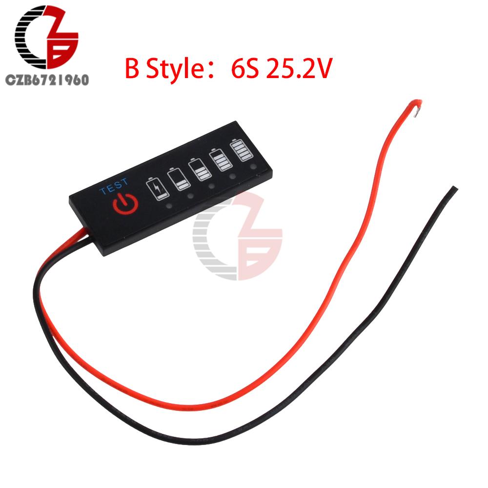 1-7S 18650 Lithium Battery Pack Power Indicator 5S 18/21V Battery Level Indicator Capacity Tester Power Percentage Display Board