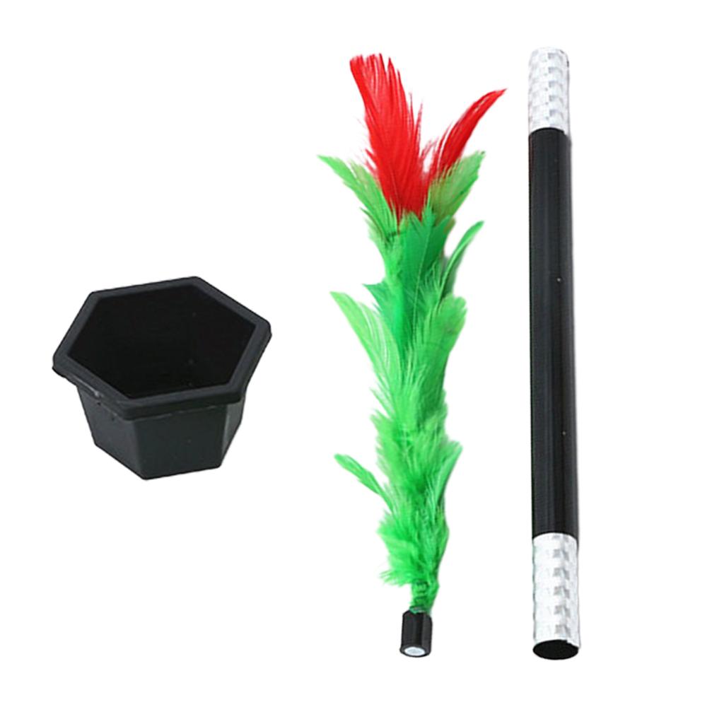 Magic Stick To Flower Easy Magic Trick Toys Show Performance Prop Funny Toy Flower Trick A Bouquet Appears from Thin Air