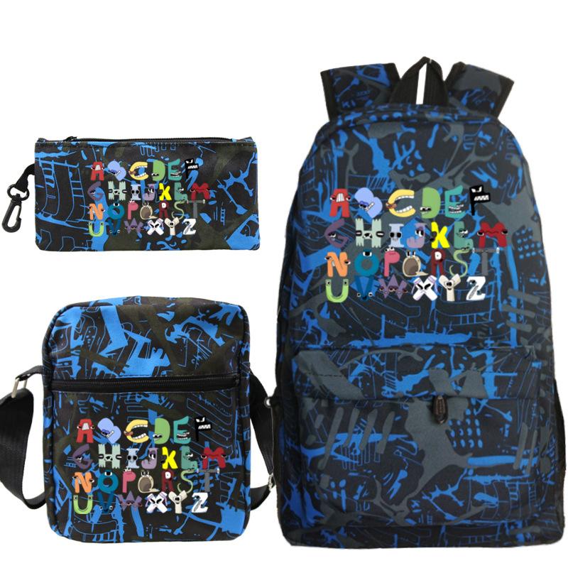 Game Alphabet Lore Alphabet Legend School Bag Backpack Shoulder Bag Pencil Case