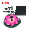 Lotus Solar Water Fountain Brushless Pump Floating Garden Fountain Solar Powered Fountain for Outdoor Bird Bath Pond Decoration