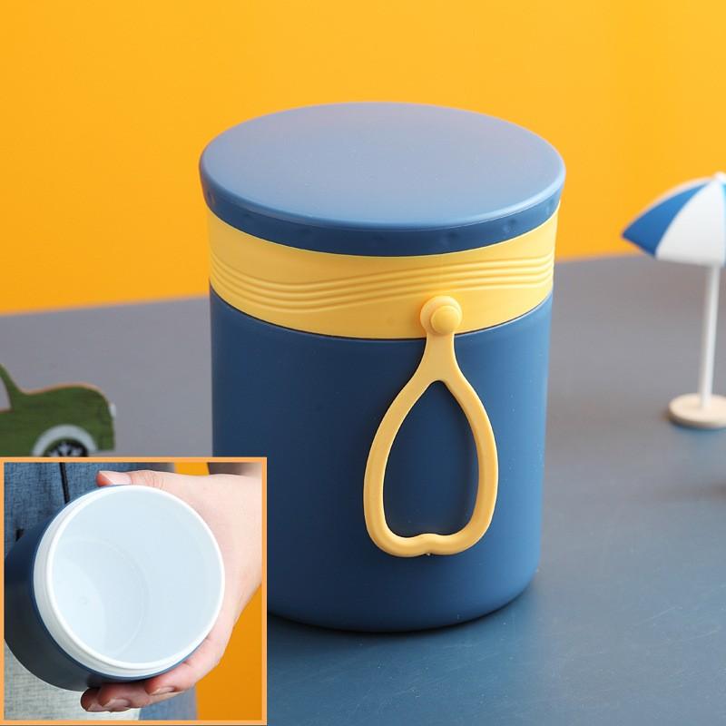 

Термокружка Рабочая Портативный Ланч-бокс для завтрака и обеда Студенческая Пластиковая Банка для супа Стакан для воды One Size